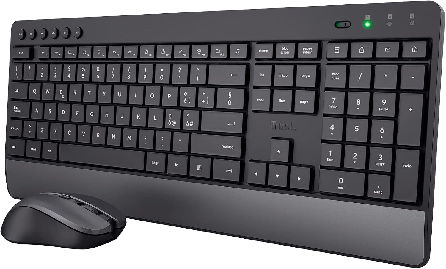 Trust Trezo Tastiera e Mouse Wireless in offerta a 25,99€ (-35%) — offerta al miglior prezzo