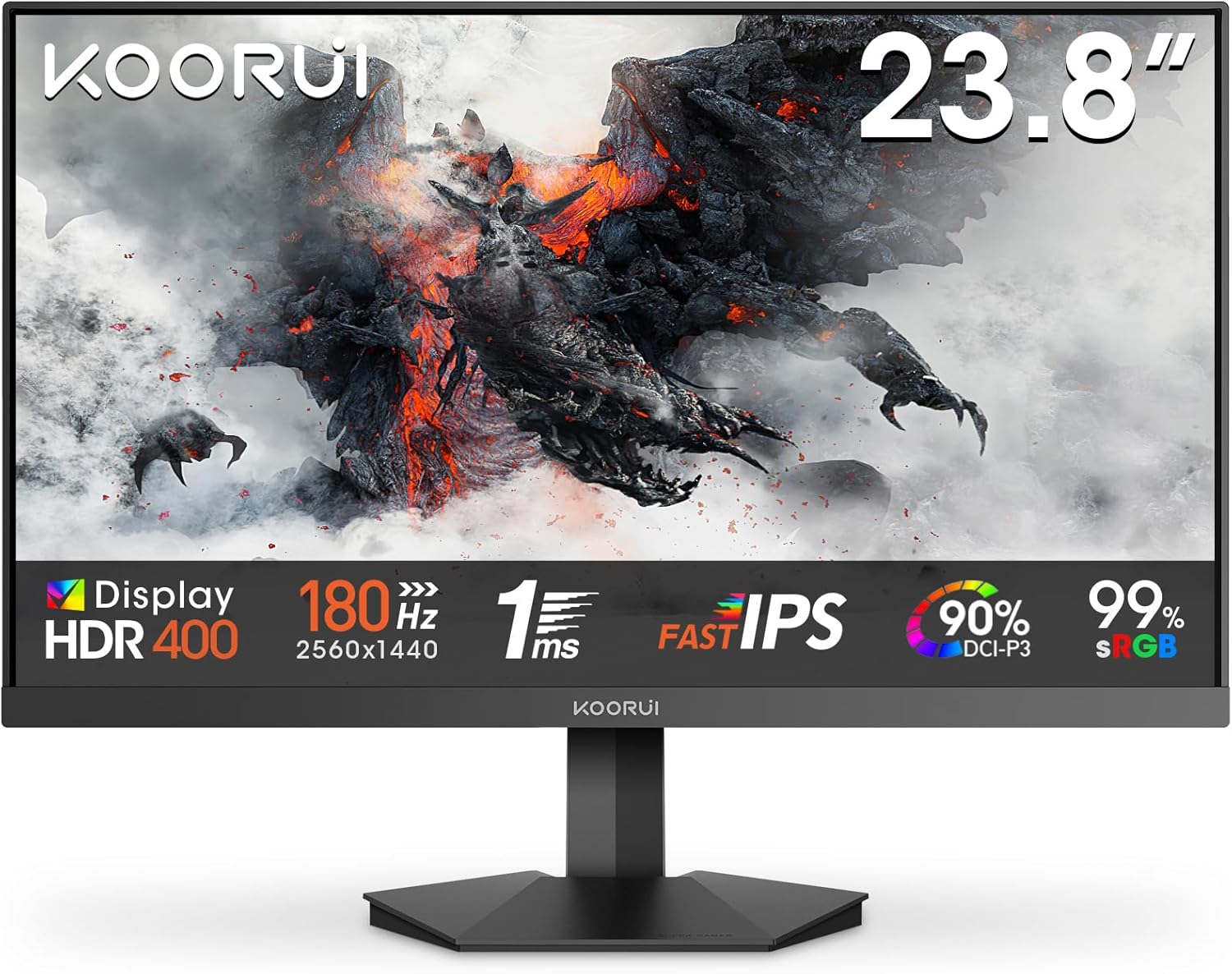 KOORUI G2421V 24 Pollici Gaming Monitor in offerta a 89,99€ (-40%) — offerta al miglior prezzo