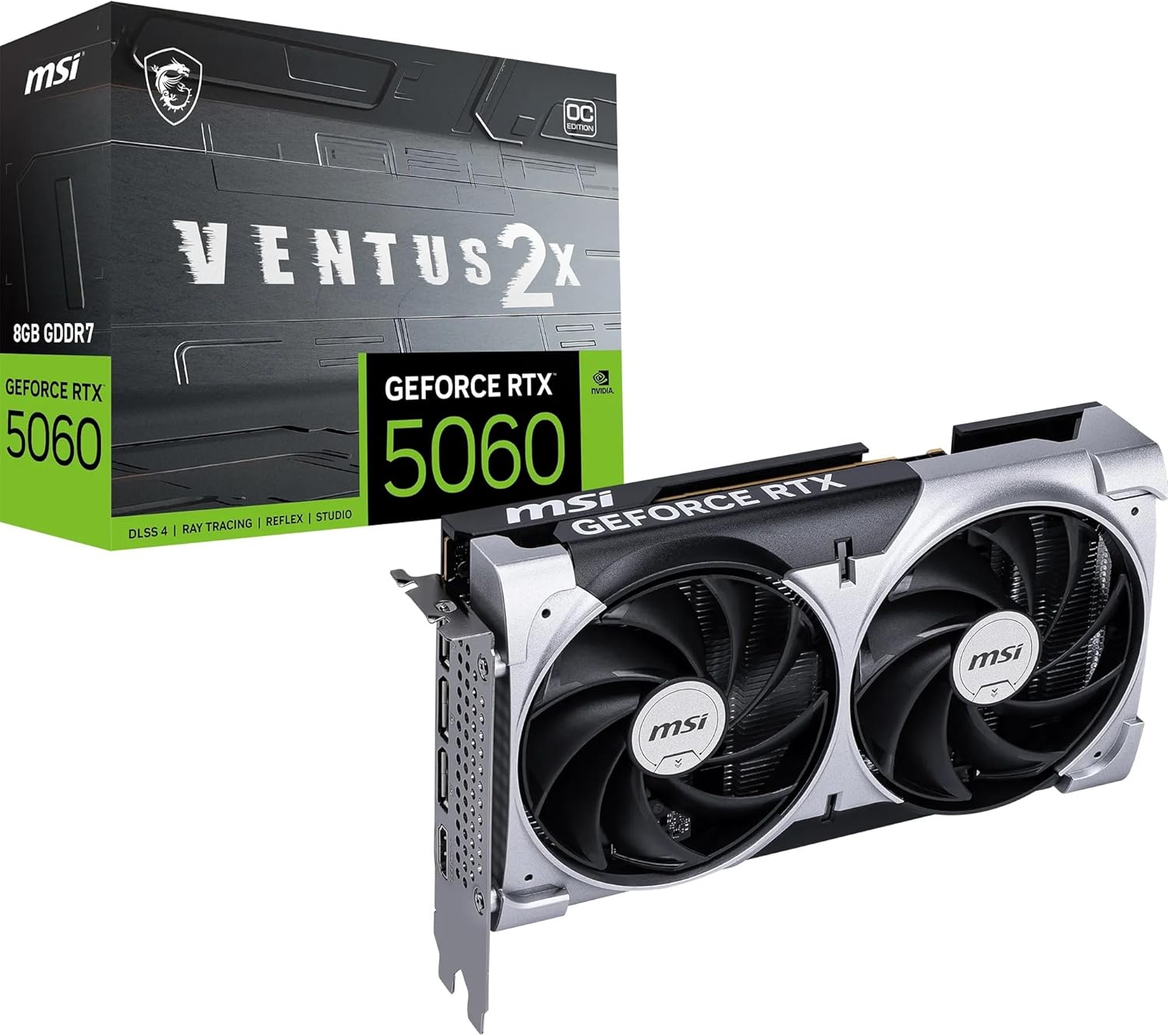 MSI NVIDIA GeForce RTX 5060 8G Ventus 2X OC Scheda Grafica Gaming in offerta a 339,53€ (-16%) — offerta al miglior prezzo