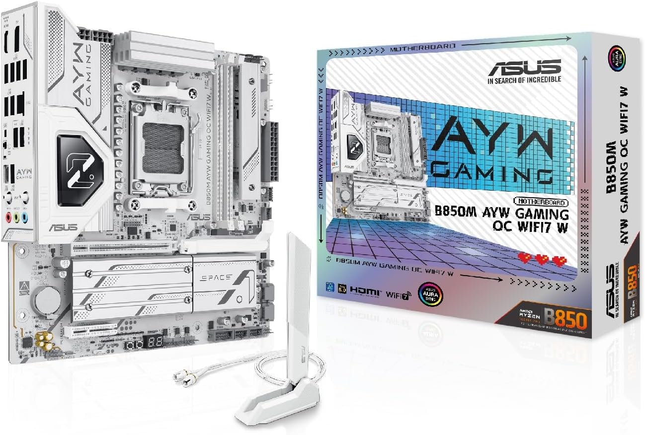 ASUS B850M AYW GAMING OC WIFI7 W in offerta a 179,99€ (-29%) — offerta al miglior prezzo