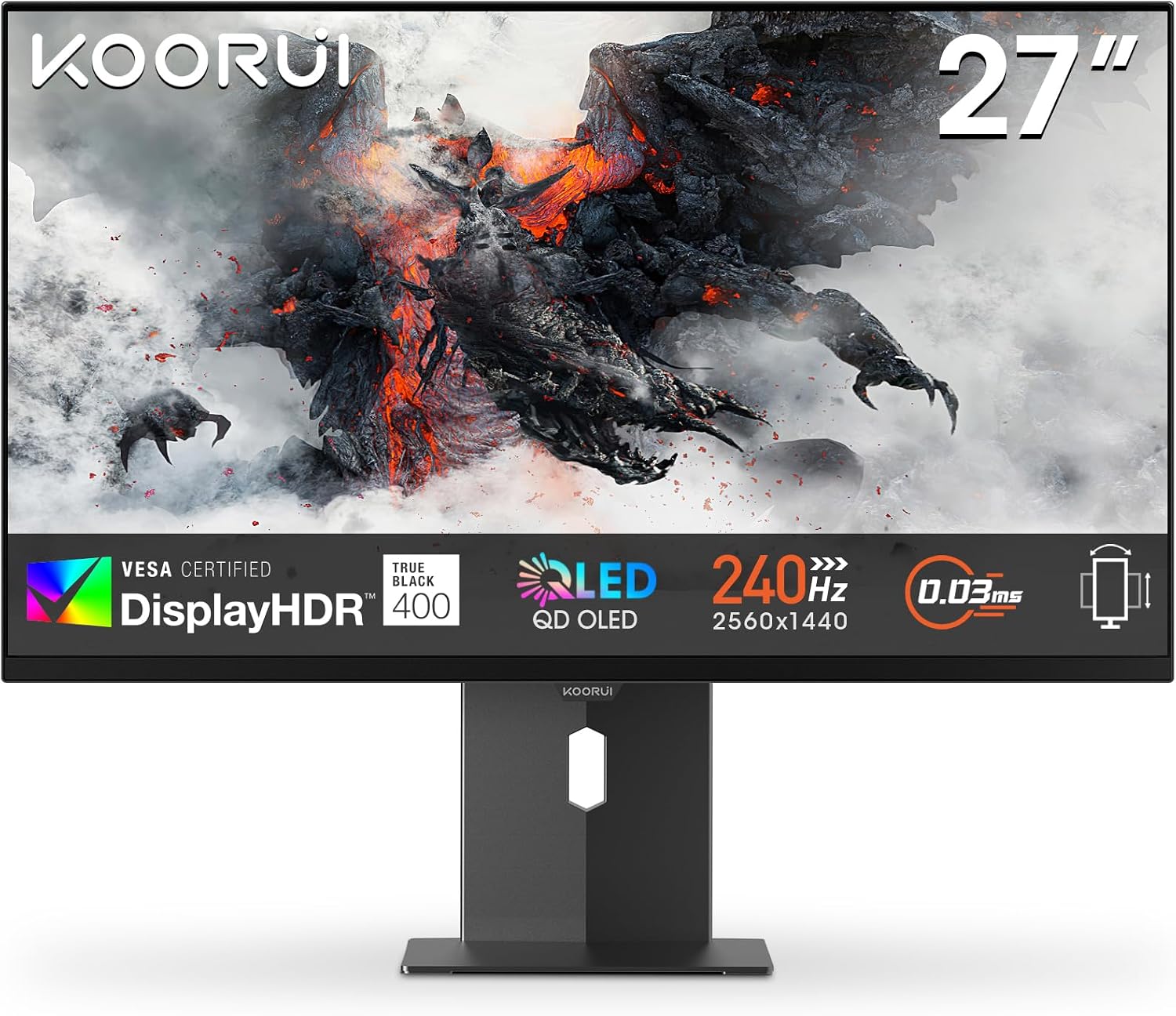 KOORUI S2721XO 27 Pollici Gaming Monitor in offerta a 269,99€ (-27%) — offerta al miglior prezzo