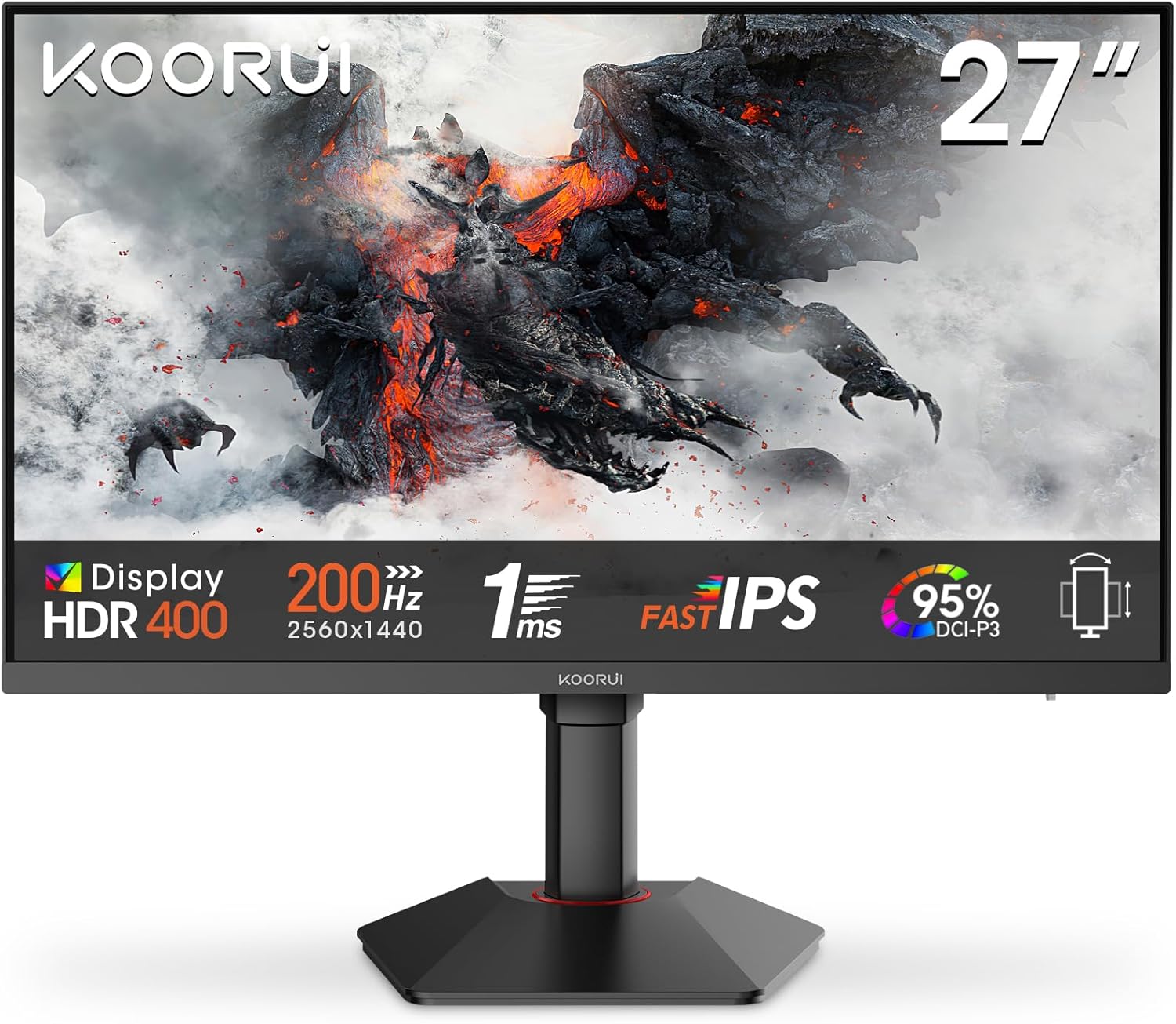 KOORUI G2722P Monitor Gaming 27 Pollici in offerta a 129,99€ (-24%) — offerta al miglior prezzo